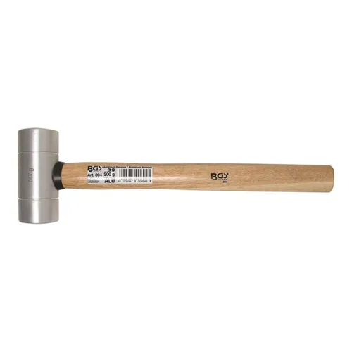 BGS Aluminiumhammer 500 g | Ø 45 mm - Hämmer, leichter Aluminiumhammer mit 500 g Kopfgewicht, ideal für präzise Arbeiten ohne Beschädigung empfindlicher Oberflächen.