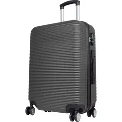 ABS Trolley Reisekoffer Malaga 66cm 66 Liter mittelgroß anthrazit - Schwarz