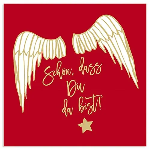 Servietten 'Engelsflügel in gold von ARTEBENE