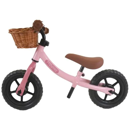 Hippiez Laufrad Worker Old Pink – Verstellbar und sicher für Kinder ab 2 Jahren