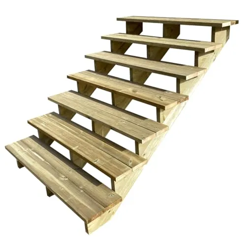 Vinuovo Terrassentreppe aus Holz