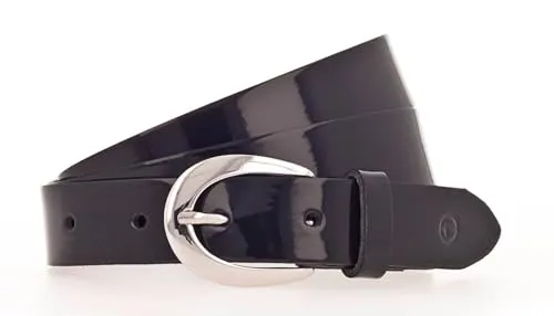 Tamaris Ledergürtel Essential Classics blau 95 von Tamaris