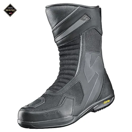 Held Biker Fashion Alserio GTX Motorradstiefel schwarz - Größe 43 - Motorradstiefel aus hochwertigem Leder, wasserdicht und atmungsaktiv für optimalen Komfort bei jeder Fahrt.
