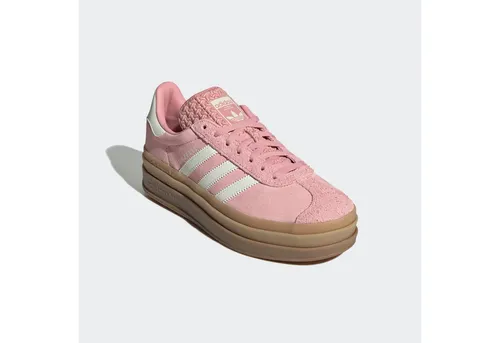 Damen Sneaker GAZELLE BOLD 40EU - Sneakers mit Wildleder-Obermaterial in knalligen Farben, inspiriert von adidas Archiven. Sportliche Vibes durch gezackte 3-Streifen und T-förmiges Overlay.