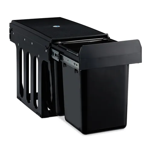 Einbaumülleimer Doppelter Müllcontainer für Küchenabfall - Haushaltszubehör: Praktischer Einbaumülleimer mit doppeltem Müllcontainer, ideal für eine saubere und platzsparende Mülltrennung in der Küche.