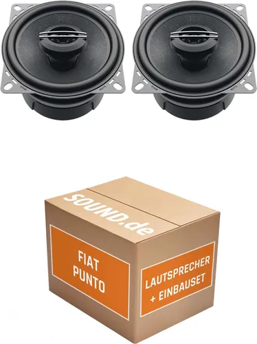 Hertz CX 100.5 Lautsprecher Einbaupaket für Fiat Punto (2012-2018) - Komplettset für den Austausch der Hecklautsprecher in Ihrem Fiat Punto: 2x 10cm Koax-Lautsprecher mit 120W MAX, inklusive Adapterringen für einfachen Einbau. Genießen Sie klaren Sound unterwegs!