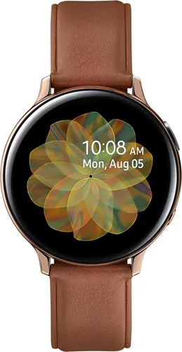Samsung Smartwatch SM-R820NS Galaxy Active2 Steel Gold - Elegante Fitness-Uhr mit personalisierbarem Design, Health Tracking und LTE-Konnektivität
