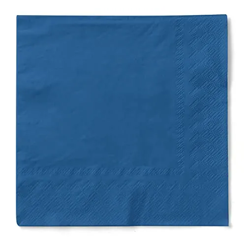 Sovie HOME Serviette in ROYALBLAU aus 3-lagigem Tissue, 33 x 33cm, 1/4 Falz, 20 Stück, elegante Royalblaue Papierservietten für Hochzeit, Feier, Dinner & Party