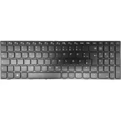 DEUTSCHE-Tastatur Keyboard Schwarz Rahmen kompatibel für LENOVO V110-17IKB (80V20002GE) - Schwarz