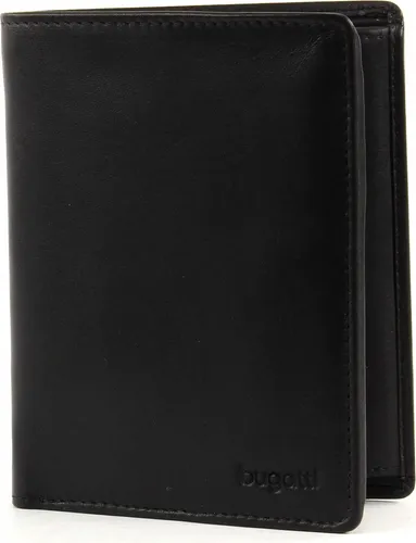 bugatti Primo Herren Geldbörse aus echtem Leder - Herren-Geldbörse in zeitlosem Design, mit 8 Kartensteckfächern und 2 Scheinfächern, ideal für Freizeit und Business. Kompakt und leicht, perfekt für die Hosentasche.