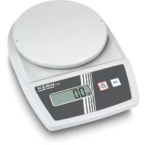 Kern EMB 5.2K5 Briefwaage - Küchenwaage mit einem Wägebereich von bis zu 5.2 kg und einer präzisen Ablesbarkeit von 5 g. Ideal für das Wiegen von hängenden Lasten dank integriertem Haken.