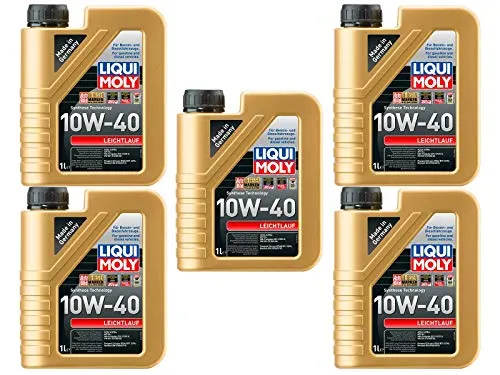 5X Original Liqui Moly 1L Leichtlauf 10W-40 Motoröl Motorenöl Öl Oil Motoroil