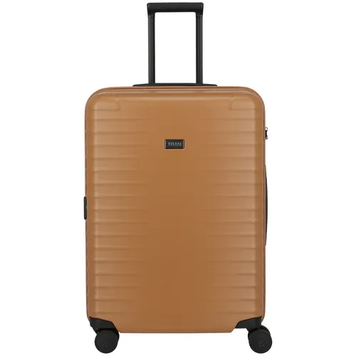TITAN Upgrade Trolley M+ (80L) – Canyon Bronze - Robuster 80L Trolley aus 100% Polycarbonat mit innovativem Design, ideal für Reisen mit viel Gepäck. Made in Germany, 10 Jahre Garantie und maximaler Kratzschutz durch matte Oberflächenstruktur.