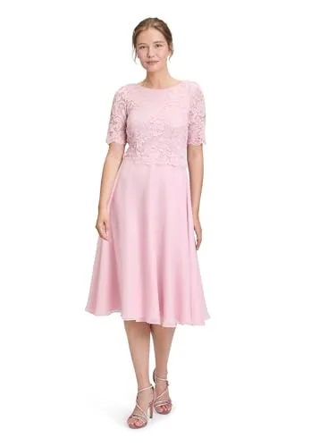 Vera Mont Cocktailkleid aus Spitze in Rosa (Größe L) von Vera Mont