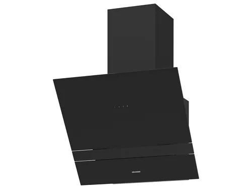 Oranier ALIS60S2 Kopffreihaube 60 cm pureBlack - Dunstabzugshaube mit 650 m³/h Luftleistung, elegantem Design und Nachlaufautomatik für optimale Luftreinigung in Ihrer Küche.