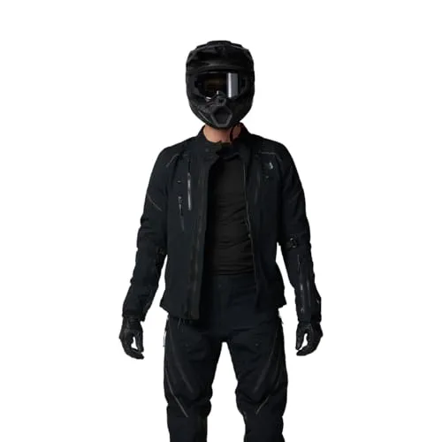 FOX Defend GORE-TEX ADV Motorradjacke für Männer, schwarz, Größe L - Motorradjacke aus GORE-TEX 2L-Material, hält dich trocken und bietet volle Nahtversiegelung sowie reflektierende Akzente für mehr Sichtbarkeit.