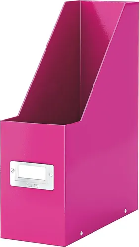 LEITZ Stehsammler Click Store 60470023 - Pinker Karton DIN A4, ideal für schnelle Dokumentenorganisation und platzsparend faltbar