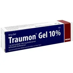 Traumon 10% Gel - Arzneimittel zur schmerzlindernden Behandlung von Sportverletzungen und Arthrose, mit entzündungshemmendem Wirkstoff Etofenamat für gezielte Linderung.