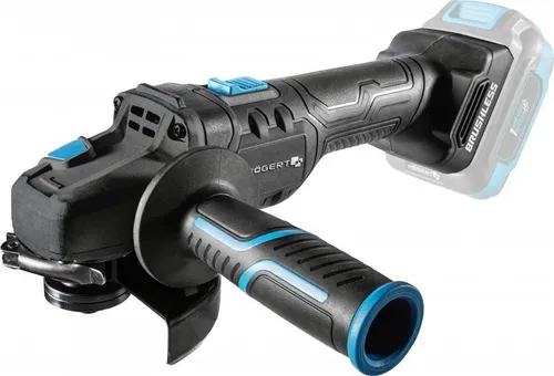HÖGERT TECHNIK Akku-Winkelschleifer 125mm, 18V Bürstenloser Motor, 8000 U/Min, Werkzeuglose Schutzvorrichtungen, Zweistufiger Schalter, ohne Akku, Metallgetriebe