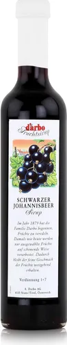 Darbo Schwarzer Johannisbeer Sirup 500ml - Cocktails Kaffeesirup (1er Pack)