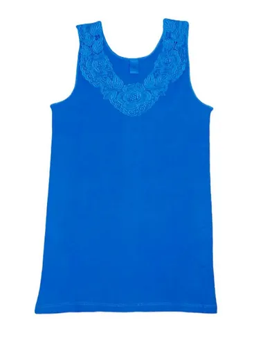 Toker Collection® Achselhemd Damen Unterhemd mit extra breiter Spitze (1 Stück, einzeln gepackt) Spitze in vielen Varianten
