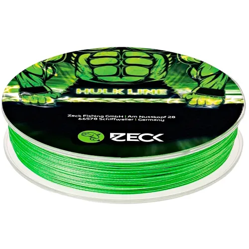 Zeck Wels Hulk Line 0,55mm 230m - Angelschnur, 8-fach geflochten für maximale Belastbarkeit bis 50 kg, ideal für Wallerangeln und extreme Bedingungen.