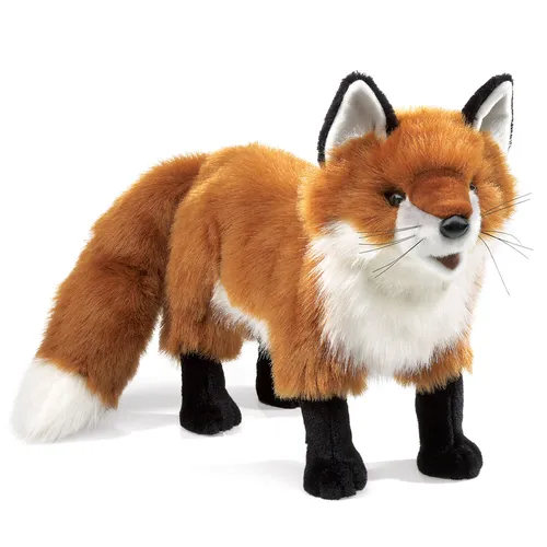 Folkmanis Handpuppe Rotfuchs 2876 - Puppen mit 51 cm, bespielbar und ideal für kreatives Spielen, empfohlen ab 3 Jahren, fördert die Fantasie und das Rollenspiel.