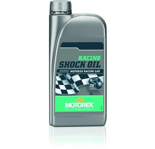 Motorex Racing Gabel-/Dämpferöl 1000 ml - Hochwertiges Gabel- und Dämpferöl für optimale Performance und Langlebigkeit. Ideal für anspruchsvolle Anwendungen im Motorsport. Verfügbar in praktischer 1000 ml Flasche.