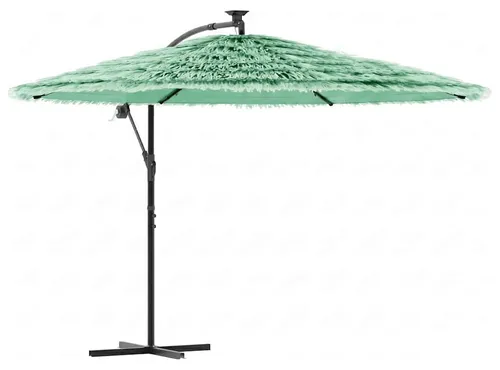 vidaXL Sonnenschirm mit Stahlmast Grün 269x269x235 cm