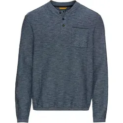 camel active Henleyshirt Langarm in Blau XXXL von camel active
