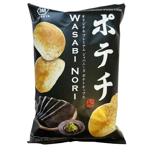 100g Koikeya Brand Kartoffel Chips mit Wasabi Nori Geschmak Potato Chips