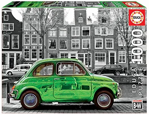 Educa 18000, Auto in Amsterdam, 1000 Teile Puzzle für Erwachsene und Kinder ab 10 Jahren, Niederlande