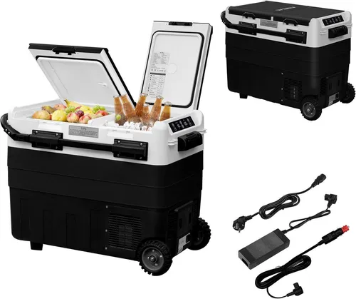 Woltu Kühlbox 50 l mit App-Steuerung - Kühlbox mit 50 l Kapazität, dualer Temperaturregelung von -20 bis 20 °C und energiesparendem Betrieb. Ideal für Reisen und Outdoor-Aktivitäten.