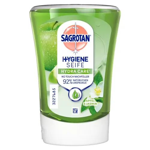 SAGROTAN® NO-TOUCH Flüssigseife Nachfüllpackung 250 ml - Seifen für gründliche Handhygiene, hilft Infektionsrisiken zu reduzieren und bietet einen angenehmen Duft.