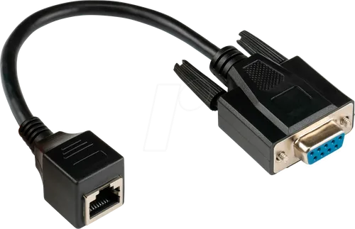 GC 4945-FF - Adapterkabel RJ45 Buchse > D-Sub 9-Pol. Buchse, schwarz, 0,1 m