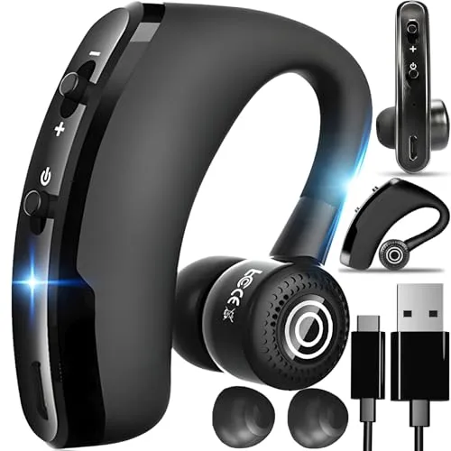 Retoo Handy Headset Bluetooth mit Mikrofon, In-Ear-Ohrhörer, Wireless Headset Bluetooth 4.1 Freisprechen im Ohr Kompatibel mit OS, Android, Ultraleichte kabellose