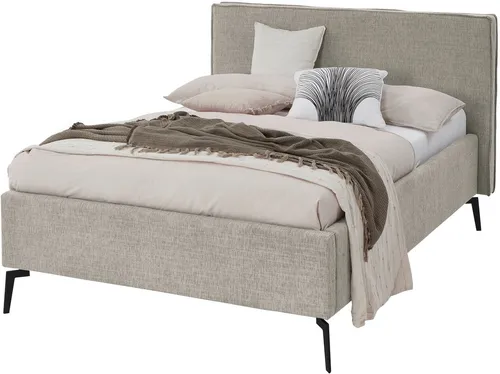 meise.möbel Polsterbett Riva II mit Bettkasten - Modernes Polsterbett mit praktischem Bettkasten für schnellen Stauraum, belastbar bis 120 kg und eleganten Metallfüßen. Ideal für stilbewusste Schlafzimmer.