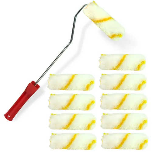 Dema Farbroller-Set lang 11tlg Farbroller Farbwalze Farbrolle Malerroller Malerset 15343