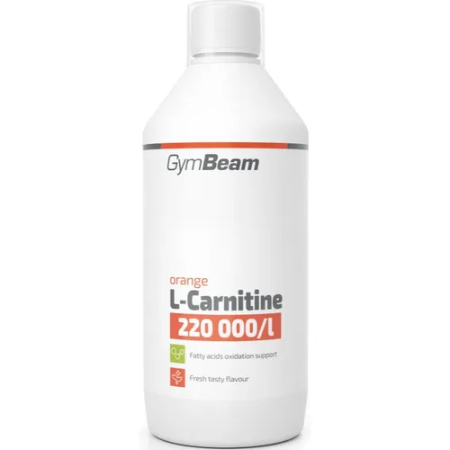GymBeam L-Carnitine 220 000 mg/l Nahrungsergänzungsmittel für Sportler Geschmack Orange 500 ml