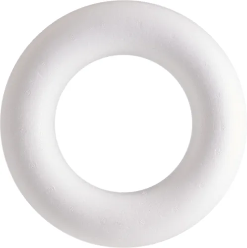 Styroporring flach,weiß Ø ca. 25cm von VBS