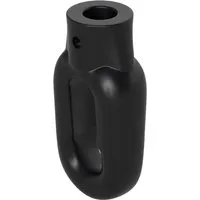 Bauheld Markisenöse Oval 12 mm Ral 9005 für Fleischerhaken von Bauheld