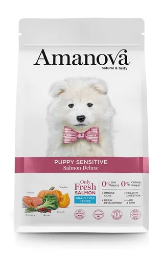 AMANOVA Puppy Sensitive Salmon Deluxe - trockenfutter für Hunde - 8413037331863