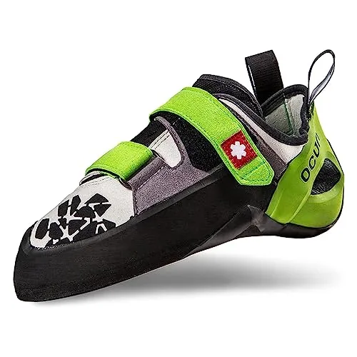 Ocun Jett QC Kletterschuhe Größe 41 - Grün - Kletterschuhe für optimale Performance, bieten Stabilität und hohen Tragekomfort für anspruchsvolle Kletterer.