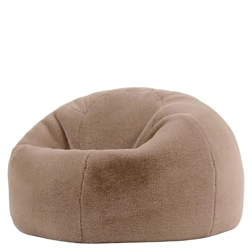 icon Sitzsack 85x50cm - Made in Germany, für Erwachsene & Kinder - Sitzsäcke aus ultraweichem Kunstfell, perfekt zum Entspannen in Wohnzimmer oder Schlafzimmer. Strapazierfähig mit Doppelnähten und doppeltem Reißverschluss für maximalen Komfort.