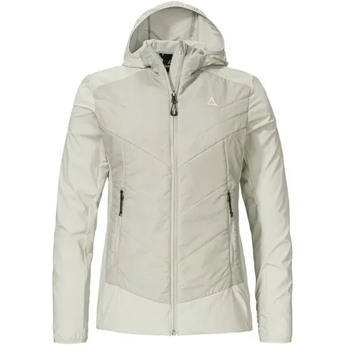 Schöffel Hybrid Jk Style Blaueis Women - Damen Funktionsjacke - Vielseitige Funktionsjacke für Damen, ideal zum Wandern. Windabweisend und wärmend dank PrimaLoft Black Insulation Eco, umweltfreundlich aus recyceltem Material.