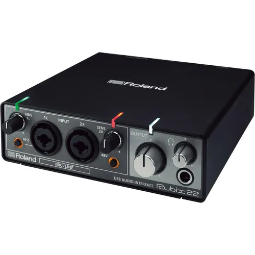 Rubix22 USB Audio Interface - Audio-Interfaces, High-Resolution Interface für MAC, PC und iPad mit zwei Eingängen und zwei Ausgängen für professionelle Klangqualität.