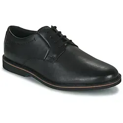 Clarks Herren Atticus Ltlace Oxford - Komfortabler Glattleder Sneaker, Schwarz, 44.5 EU - Herren-Sneaker aus verantwortungsvollem Glattleder, leicht und komfortabel für den ganzen Tag.