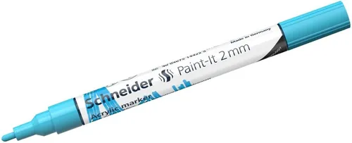 SCHNEIDER Permanentmarker Acrylmarker Paint-It 310 2mm pastell blau (5 Stück)
