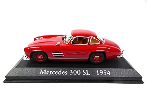 OPO 10 - Auto 1/43 kompatibel mit Mercedes-Benz 300 SL 1954 Burgunder Farbe (RBA43)