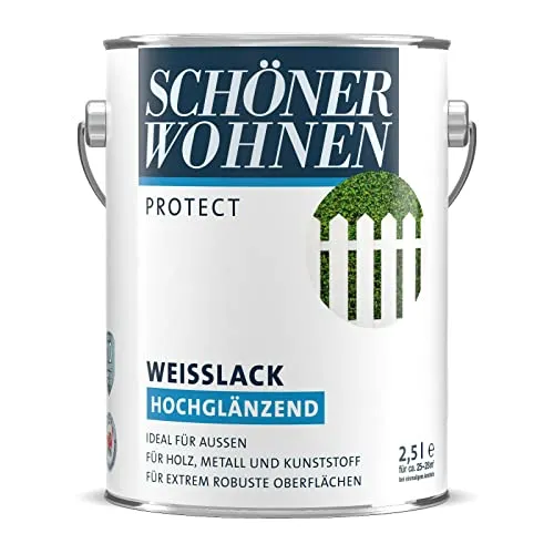 Schöner Wohnen Profidur Weißlack Hochglänzend 2,5 Liter Neu